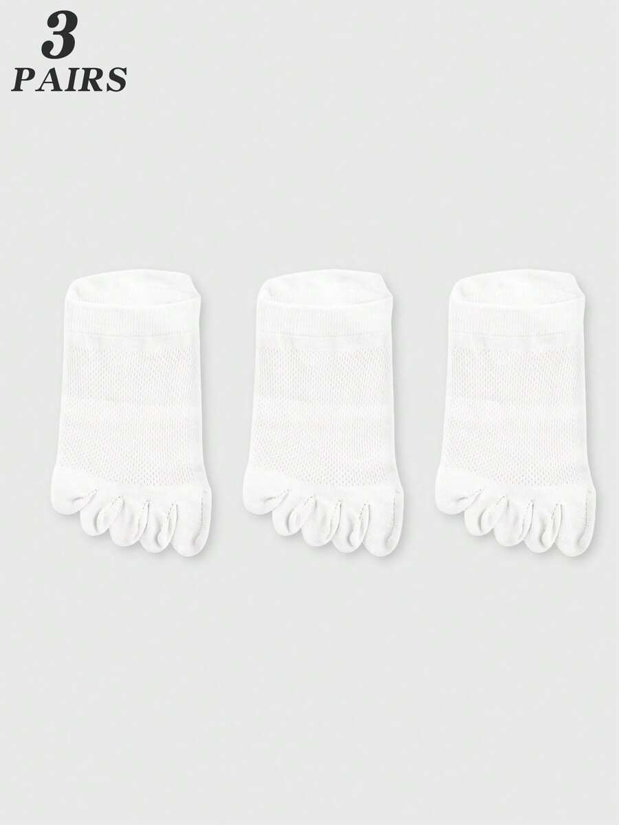 3 Pairs White Mesh Toe Socks F - Ankle Sock Low Cut recensie en prijs