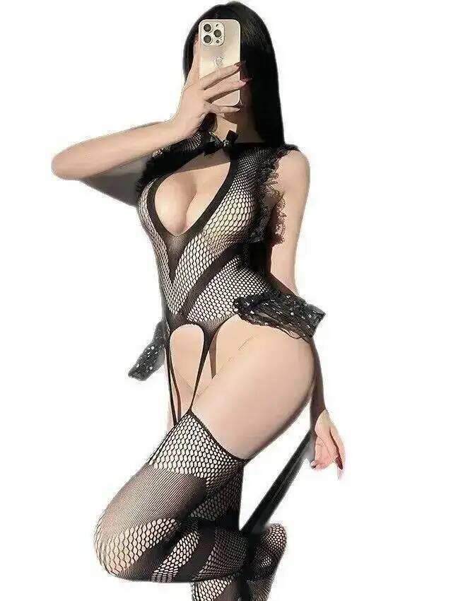 Sexy Lace Trim Fishing Net Bod - Fishnet Stocking Women recensie en prijs