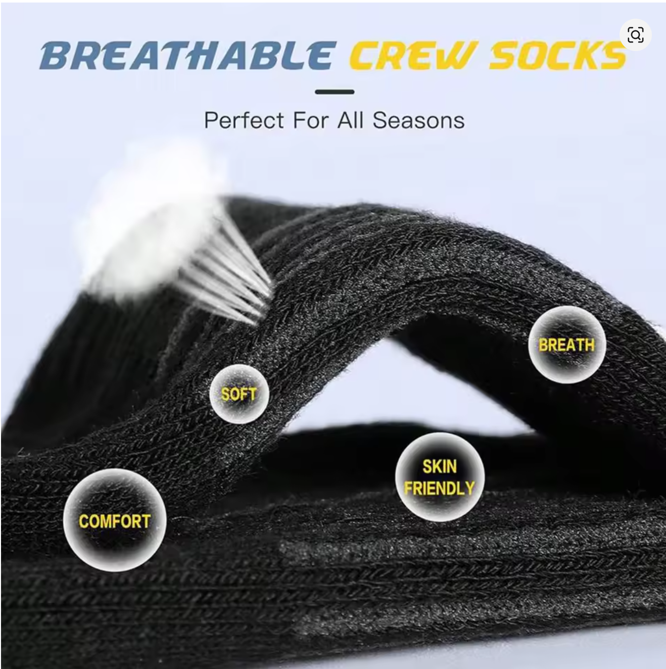 Men's 6 Pairs Pack High Perfor - Cotton Crew Sock Pack recensie en prijs