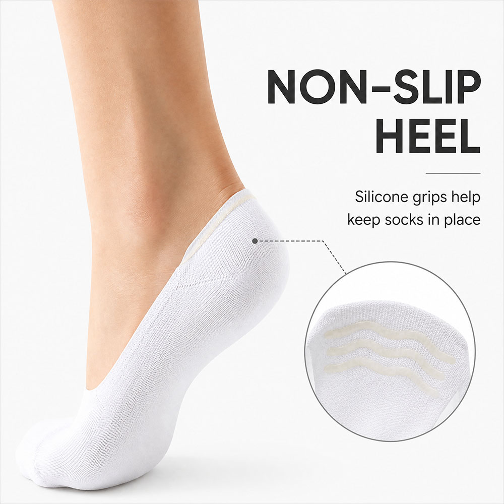 6 Pairs Unisex Cotton No Show  - Invisibility Sock Loafer recensie en prijs