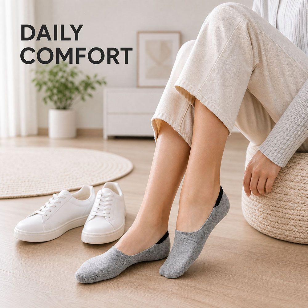6 Pairs Unisex Cotton No Show  - Invisibility Sock Loafer recensie en prijs