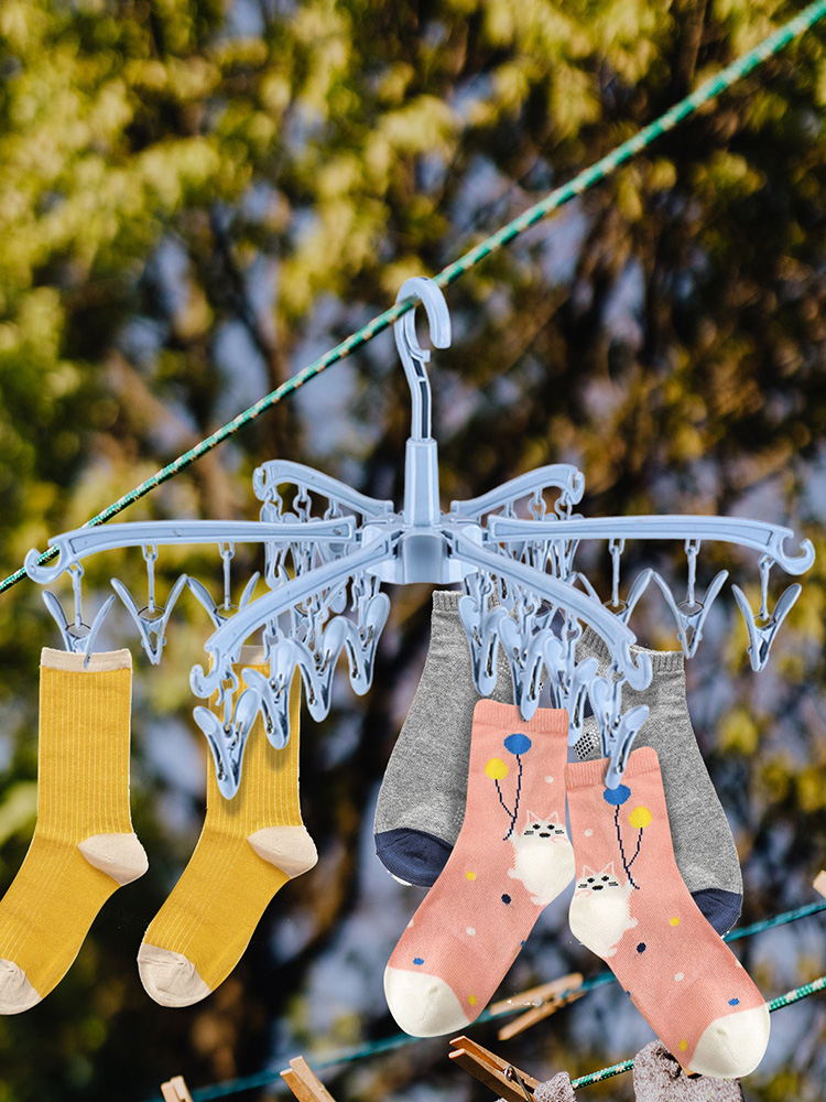 24 Clips Folding Clothes Dryer - Sock Organizer Tray recensie en prijs