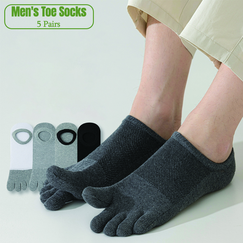 5 Pairs Men's No Show Toe Sock - Toe Sock Split recensie en prijs