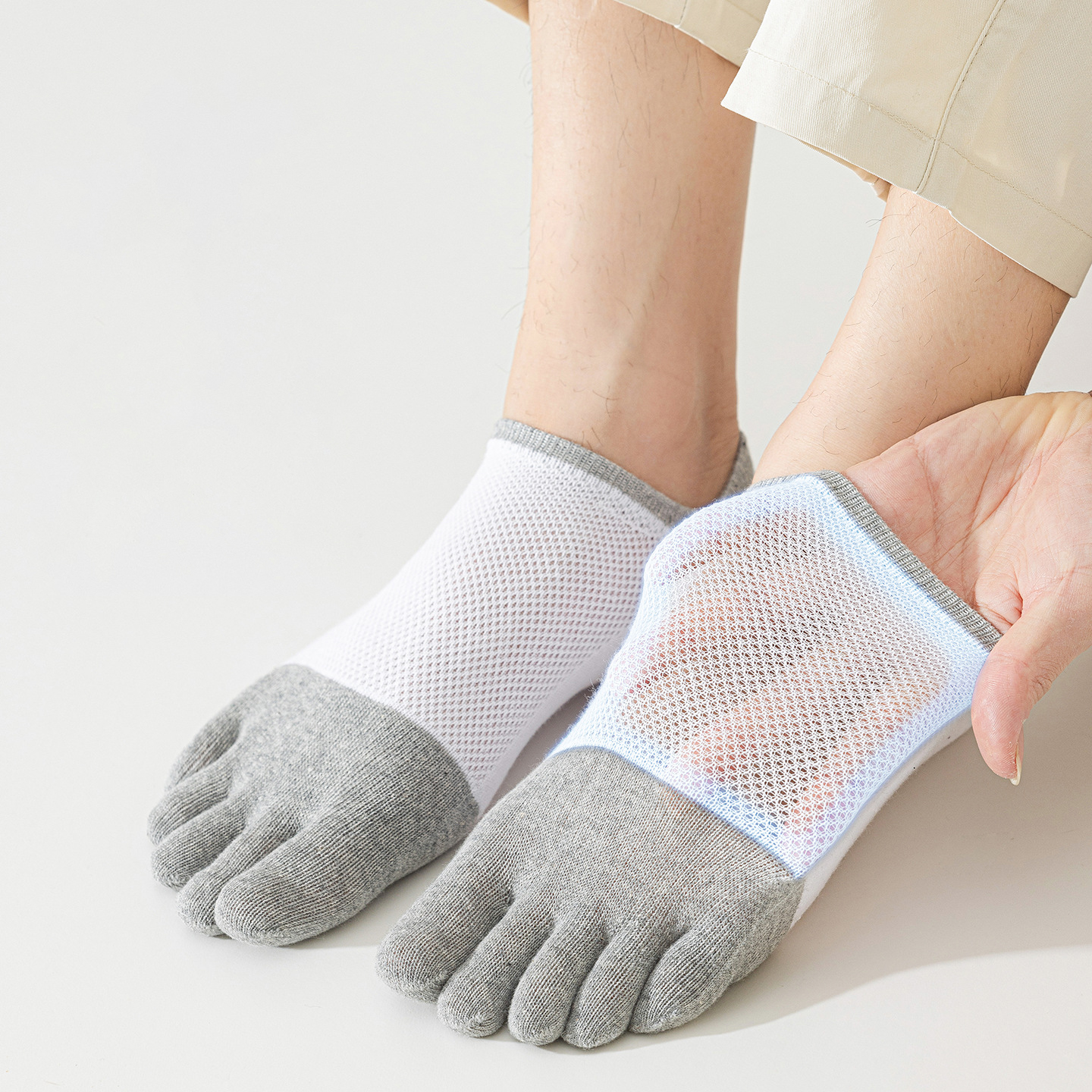 5 Pairs Men's No Show Toe Sock - Toe Sock Split recensie en prijs