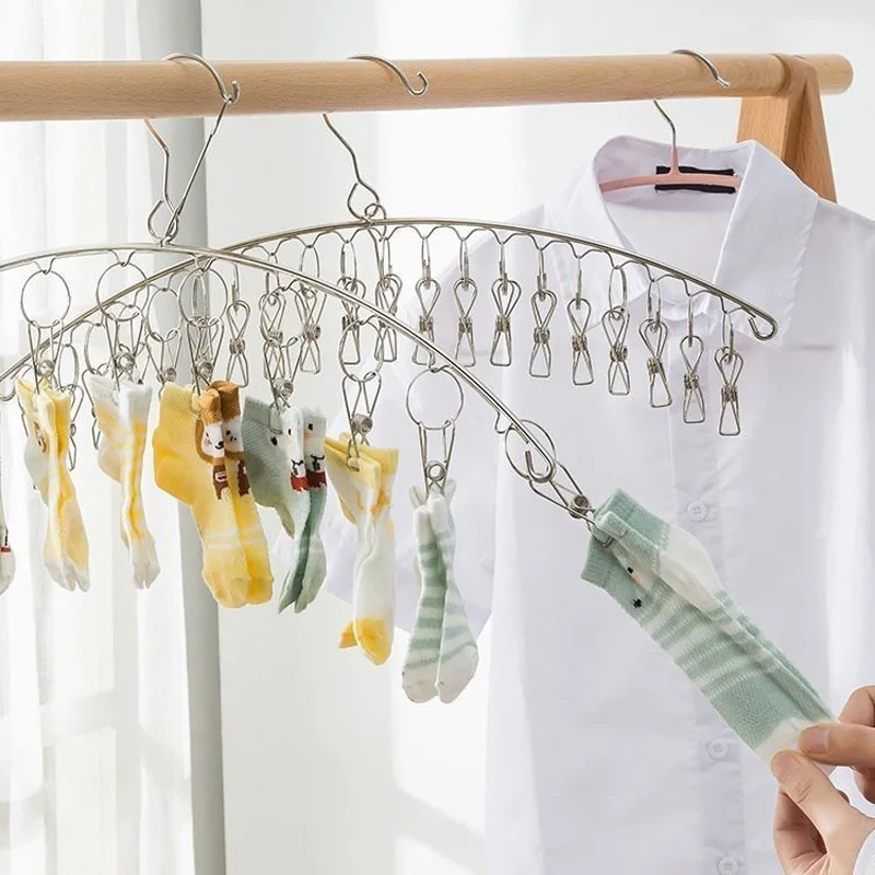 10 Clips Stainless Steel Cloth - Sock Organizer Tray recensie en prijs