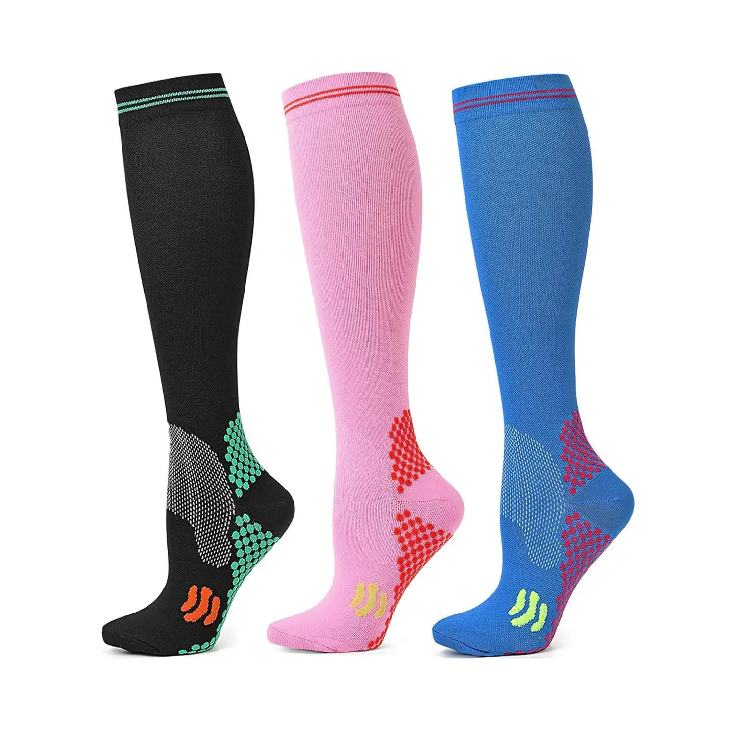 3 Pairs Compression Socks Unis - Knee High Sock Women recensie en prijs