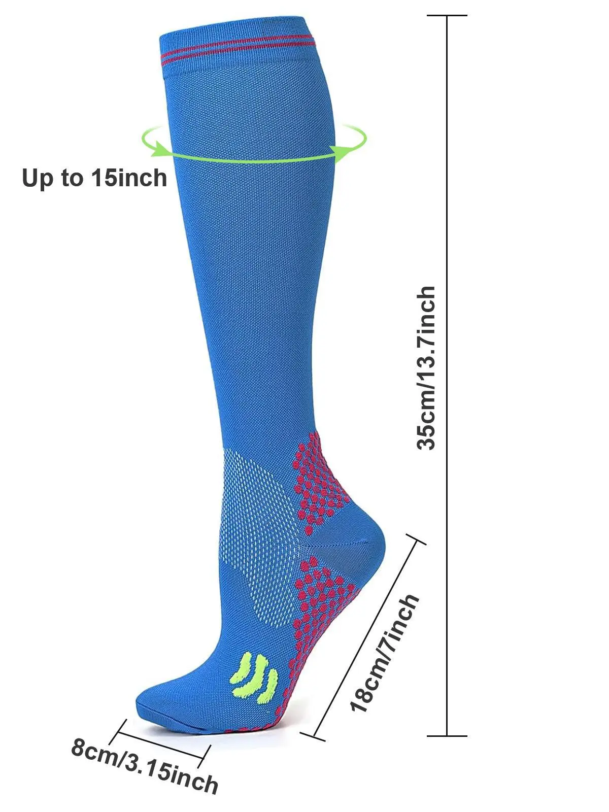 3 Pairs Compression Socks Unis - Knee High Sock Women recensie en prijs