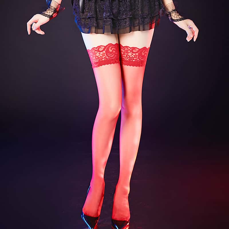 Thigh High Stripe Lace Stockin - Thigh High Sock Stay Up recensie en prijs