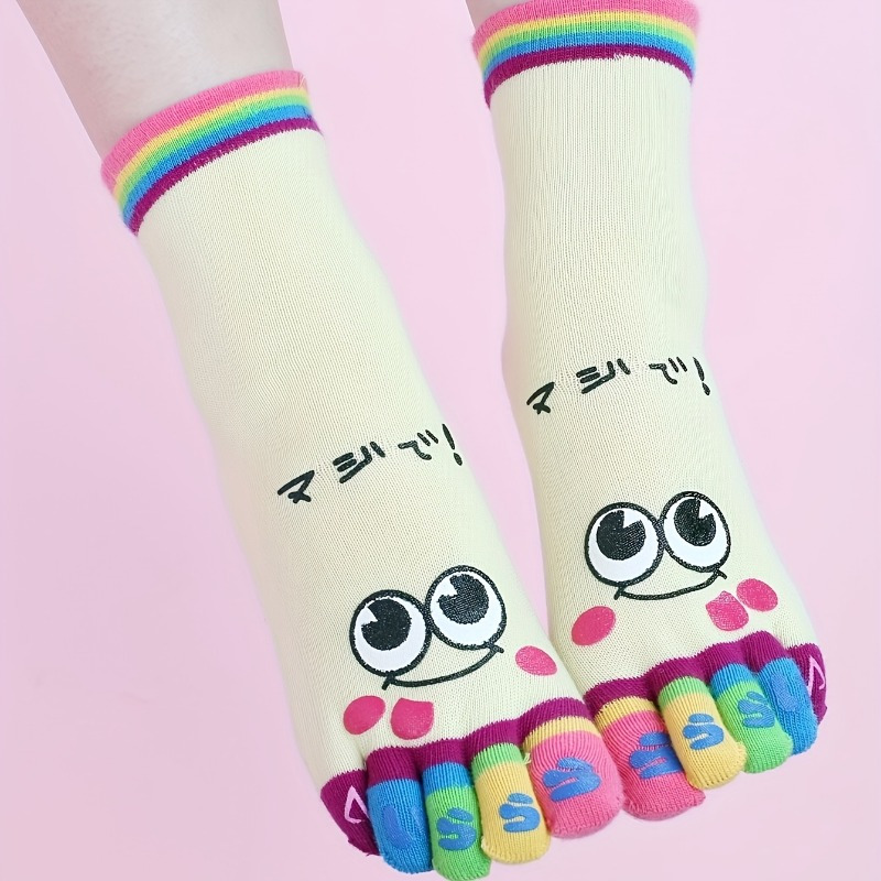 3pairs//Cartoon printed toe so - Toe Sock Split recensie en prijs
