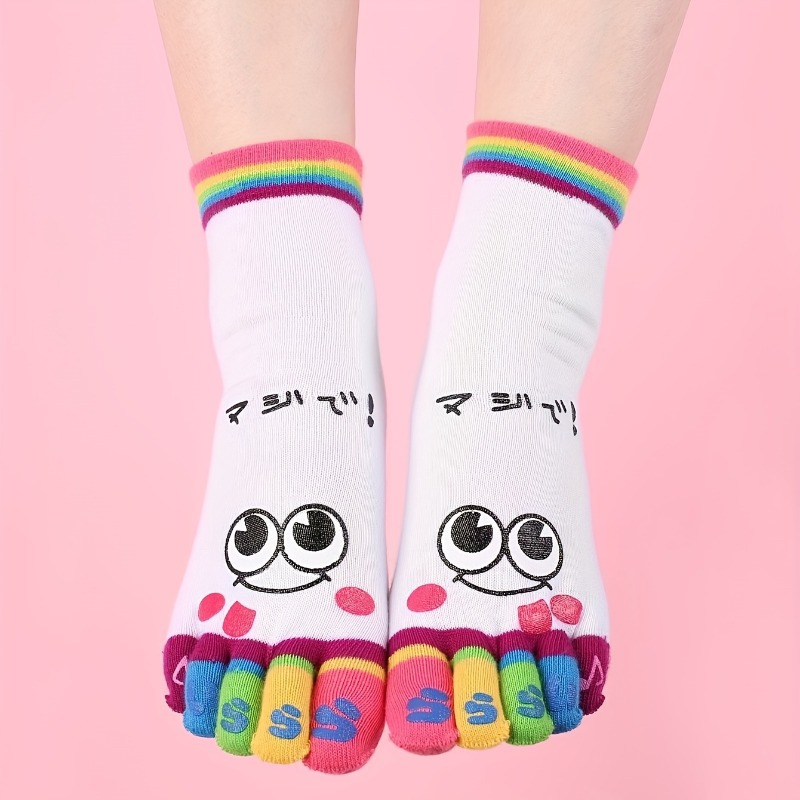 3pairs//Cartoon printed toe so - Toe Sock Split recensie en prijs