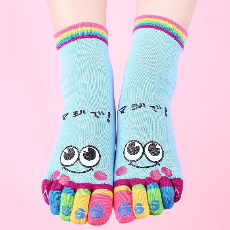 3pairs//Cartoon printed toe so - Toe Sock Split recensie en prijs