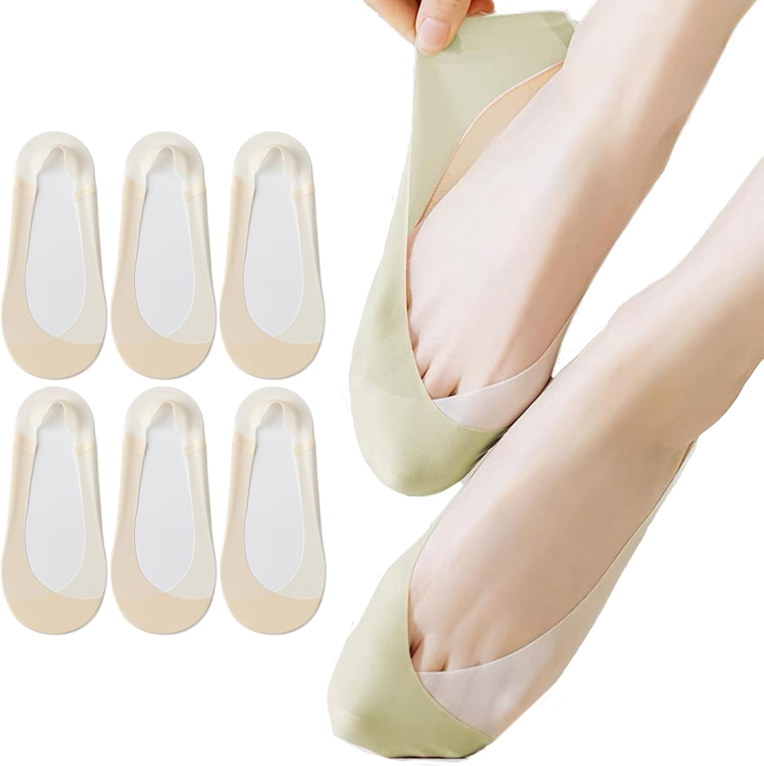 Caudblor 6 Pack Thin No Show S - Invisibility Sock Loafer recensie en prijs