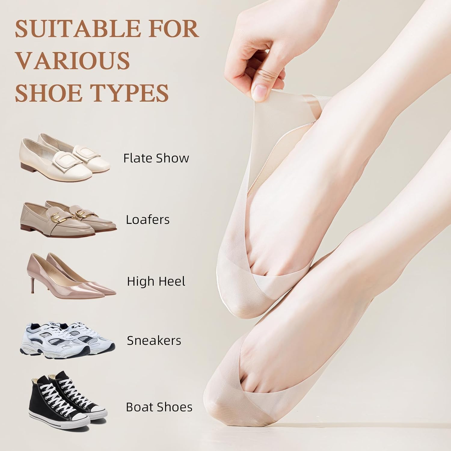 Caudblor 6 Pack Thin No Show S - Invisibility Sock Loafer recensie en prijs