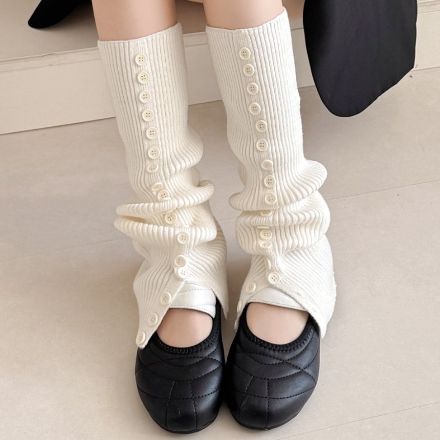 ​New Women's Button Detail Slo - Boot Sock Slouchy recensie en prijs