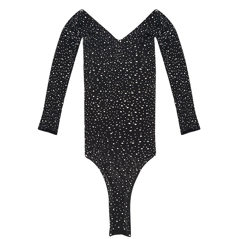 Women Rhinestone Glitter Bodys - Fishnet Stocking Women recensie en prijs
