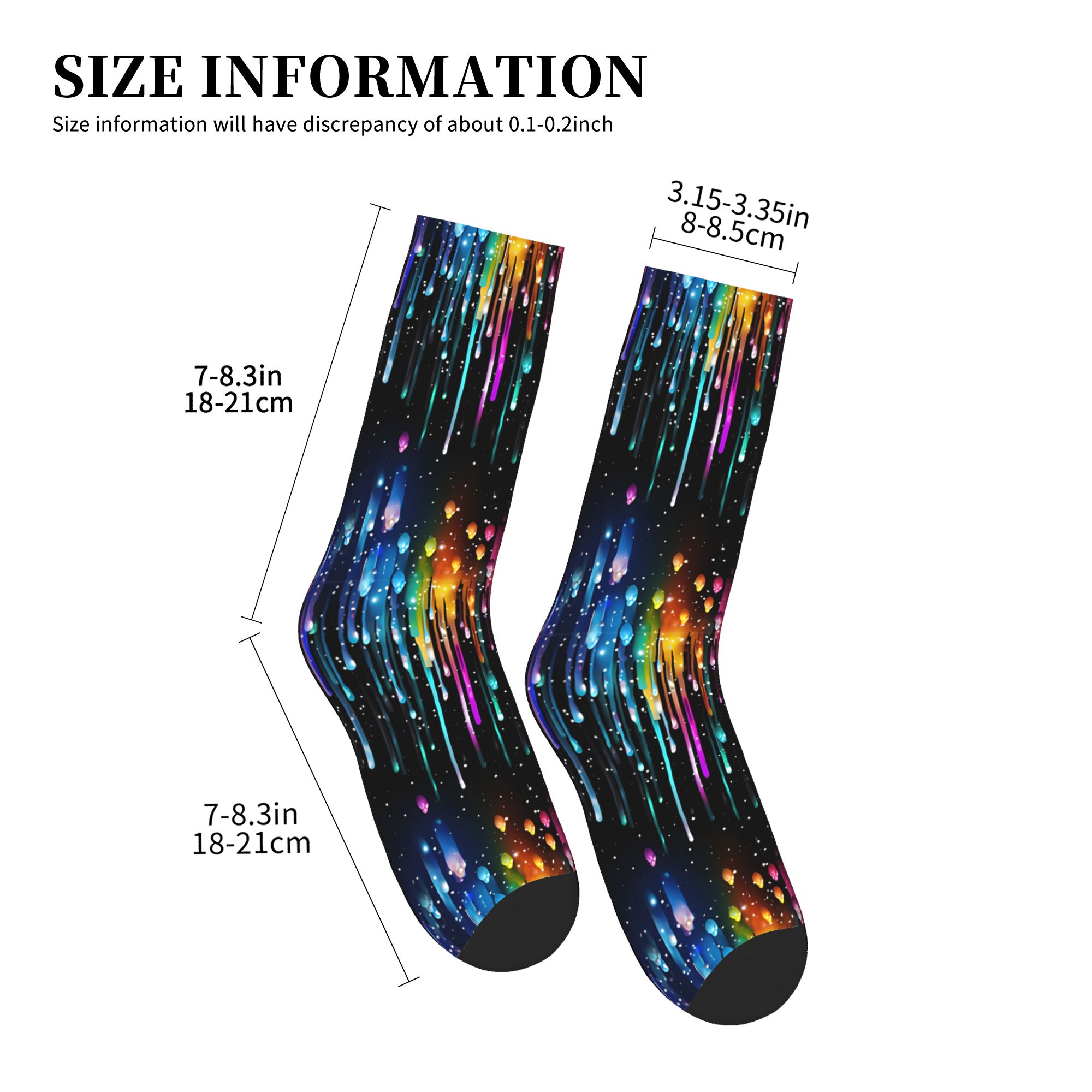 Cute Men's Dripping Rainbow Li - Dress Sock Men recensie en prijs