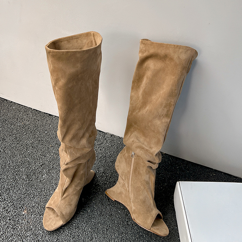 AIYKAZYSDL Strange Wedge Heel  - Boot Sock Slouchy recensie en prijs