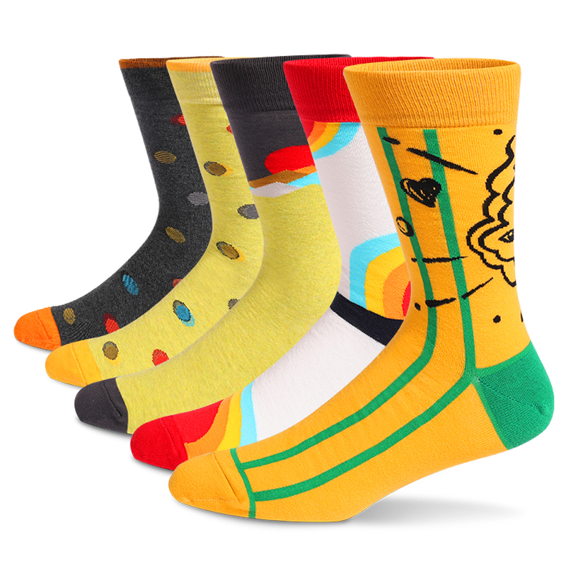 5Pairs Mens Fun Dress Socks, P - Cotton Crew Sock Pack recensie en prijs