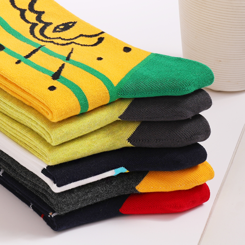 5Pairs Mens Fun Dress Socks, P - Cotton Crew Sock Pack recensie en prijs