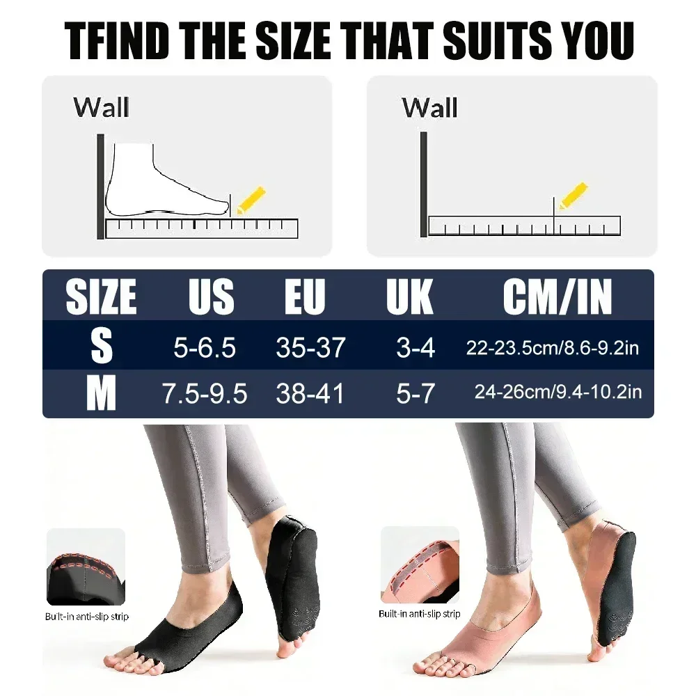 1Pair Toeless Yoga Pilates Soc - Grip Sock Yoga recensie en prijs