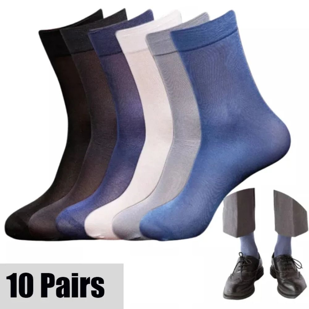 10pairs Casual Breathable Men  - Silk Sock Bamboo recensie en prijs