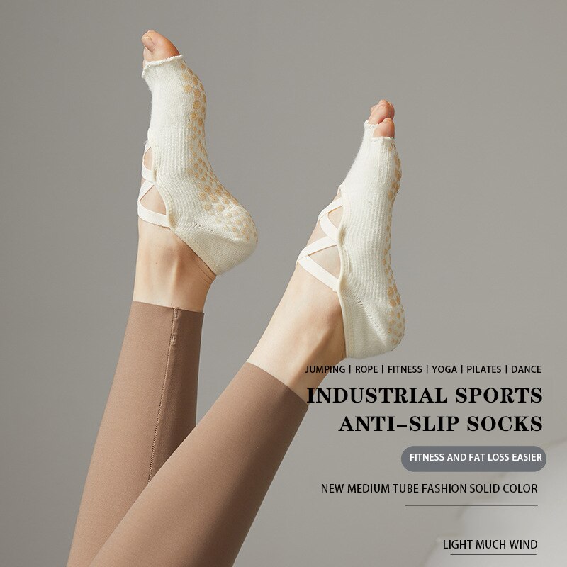 Ladies Yoga Socks Non Slip Gri - Grip Sock Yoga recensie en prijs