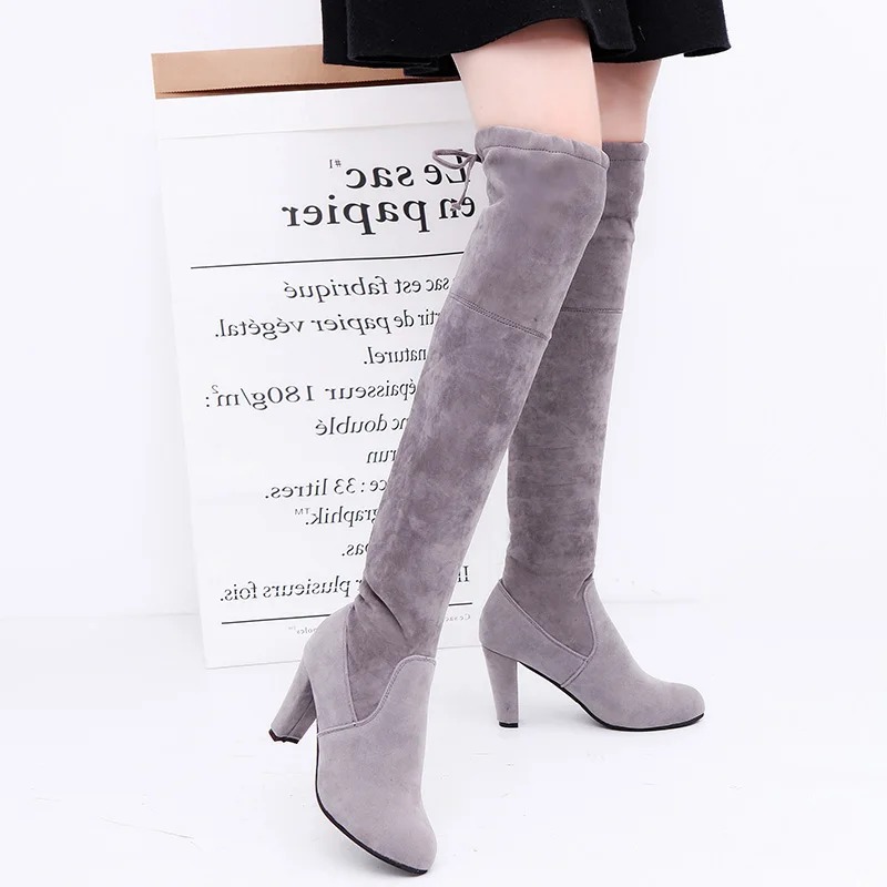 Women's Boots Stretch Fabric O - Knee High Sock Women recensie en prijs