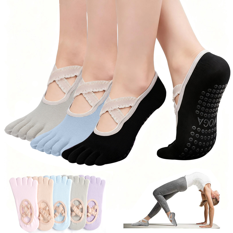 Ladies Non-Slip Pilates Socks  - Grip Sock Yoga recensie en prijs
