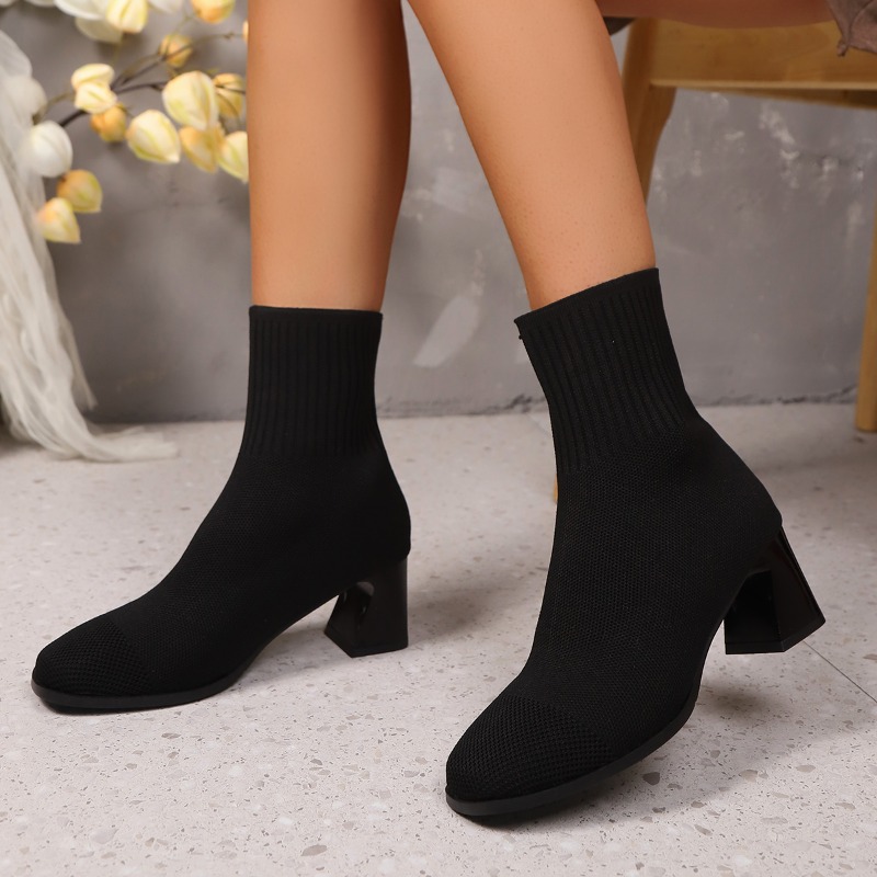 Women's Ankle Boots Knitted He - No Show Sock Women recensie en prijs