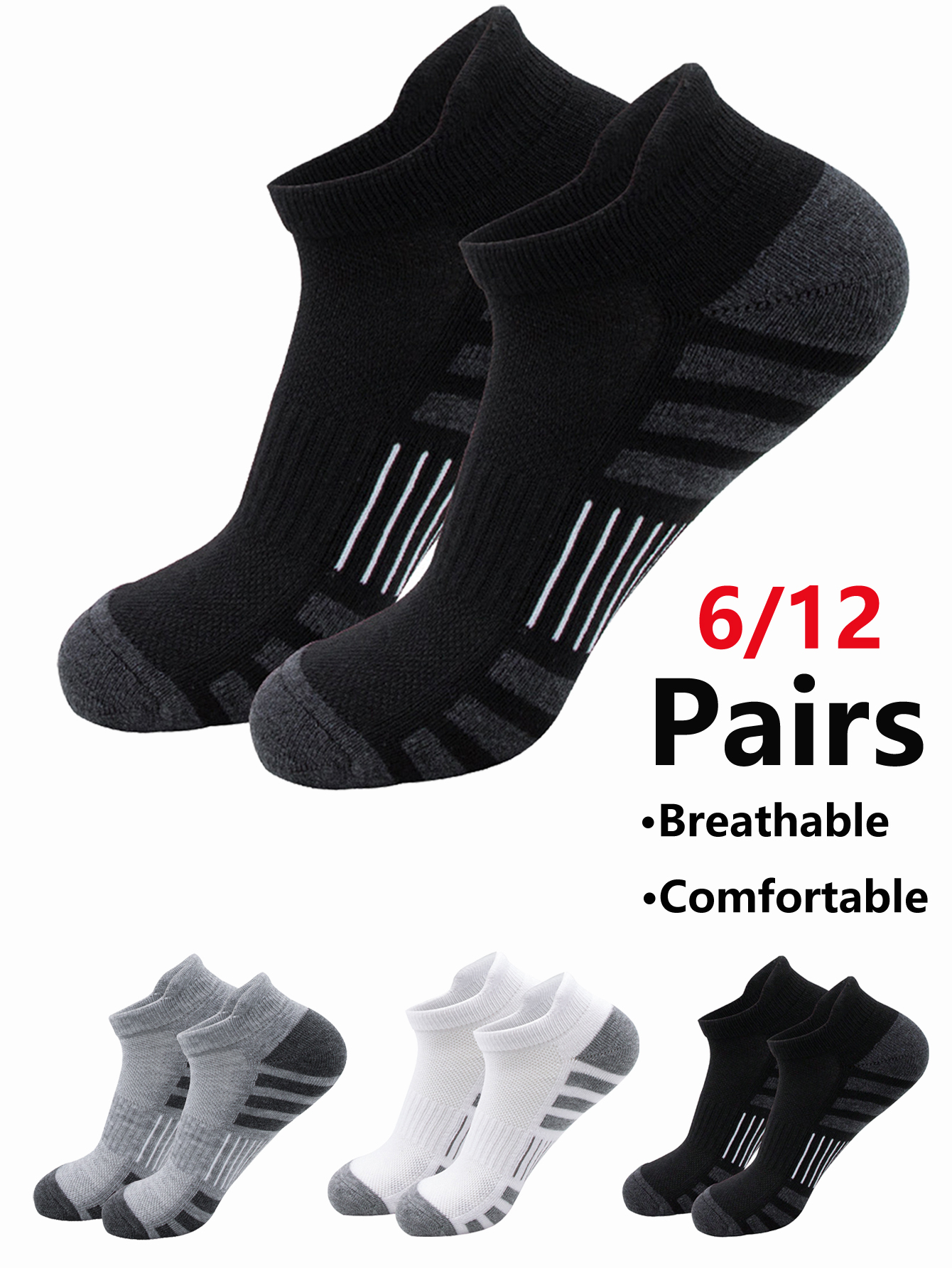 6/24 Pairs Cushioned Breathabl - Athletic Sock Cushion recensie en prijs