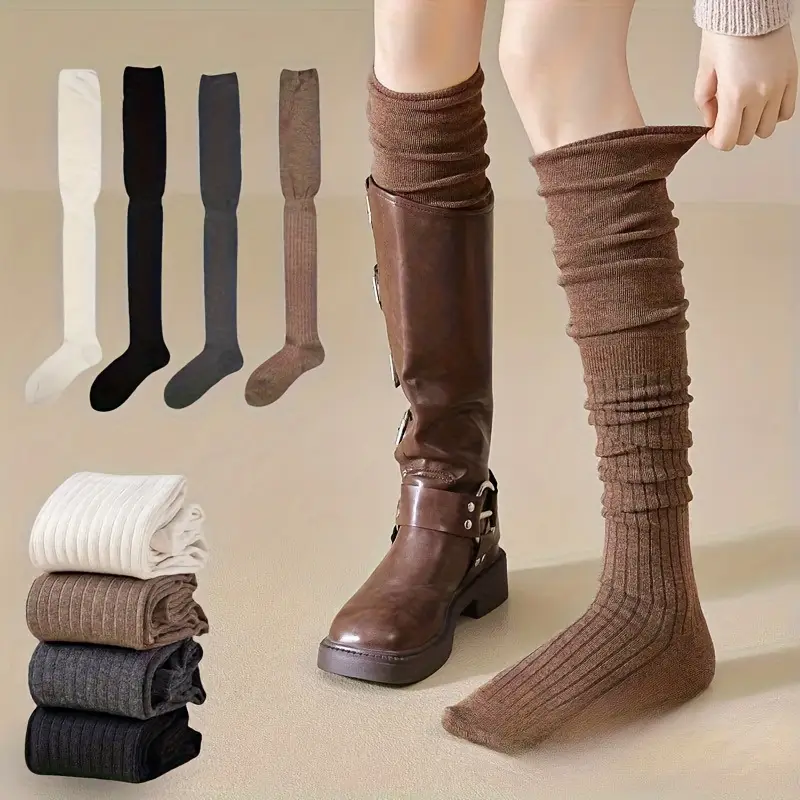 1-10Pairs Women’s Over-the-Kne - Boot Sock Slouchy recensie en prijs