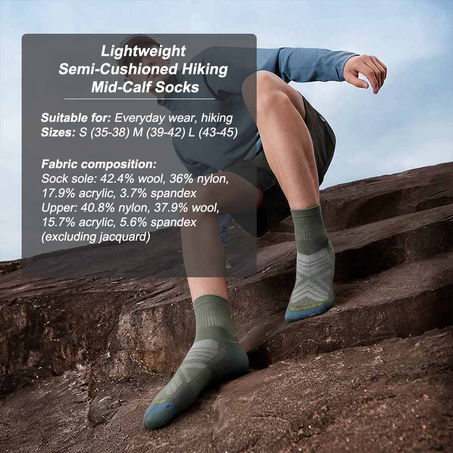 Naturehike Sport Socks Man Soc - Wool Hiking Sock recensie en prijs