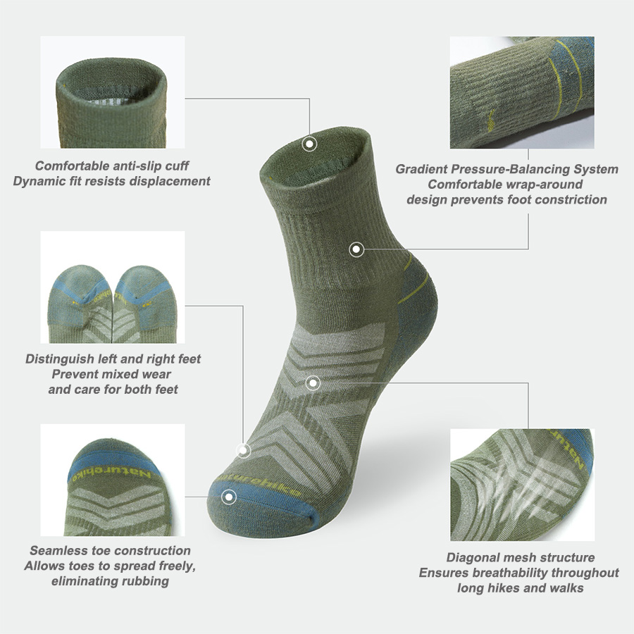 Naturehike Sport Socks Man Soc - Wool Hiking Sock recensie en prijs