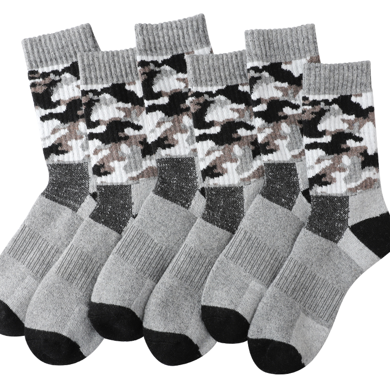 4Pairs Thick Gray Camouflage S - Wool Hiking Sock recensie en prijs