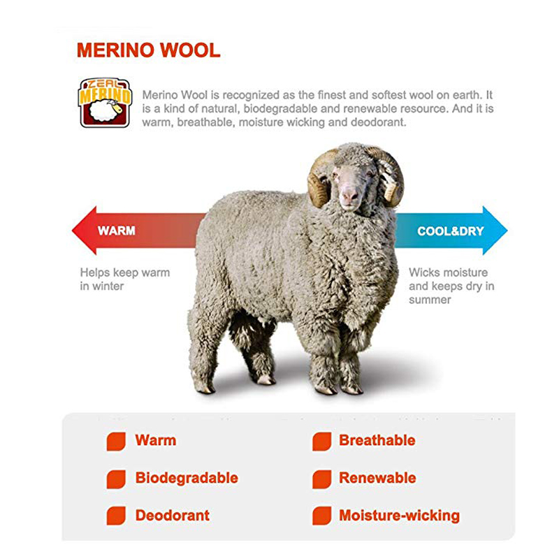 ZEALWOOD Hiking Trekking Men's - Wool Hiking Sock recensie en prijs