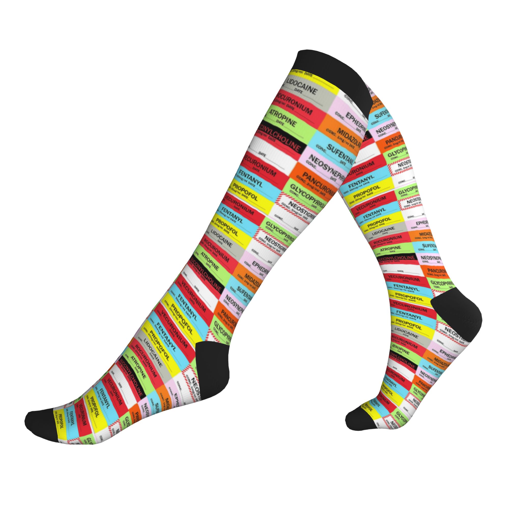 Novelty Printed Anesthesia Med - Compression Sock Medical recensie en prijs