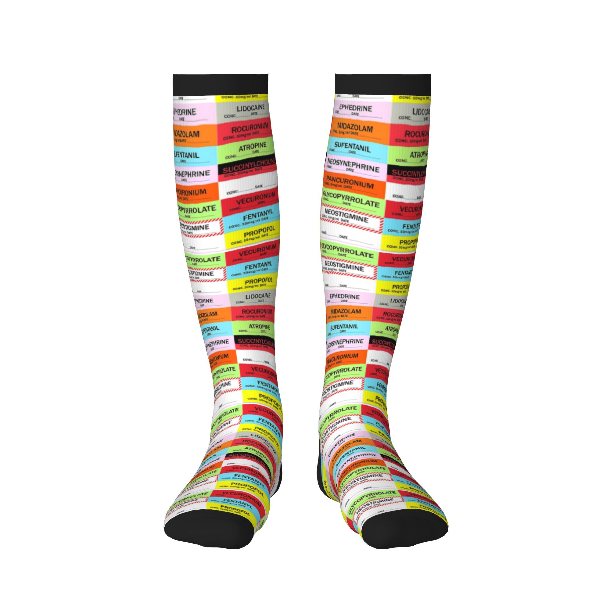 Novelty Printed Anesthesia Med - Compression Sock Medical recensie en prijs