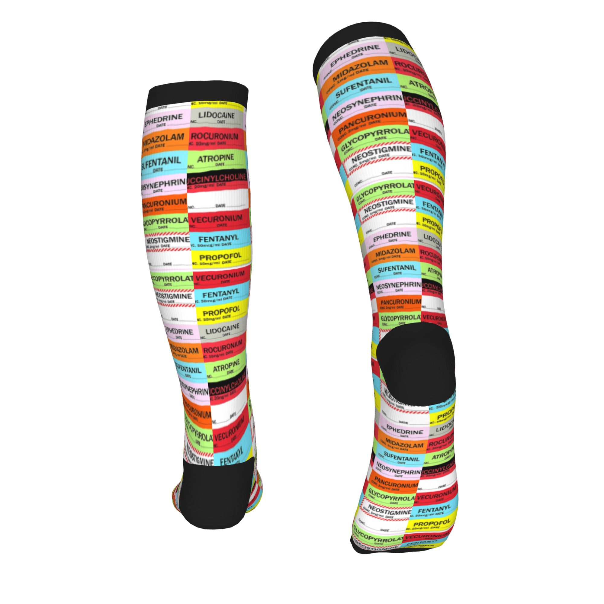 Novelty Printed Anesthesia Med - Compression Sock Medical recensie en prijs