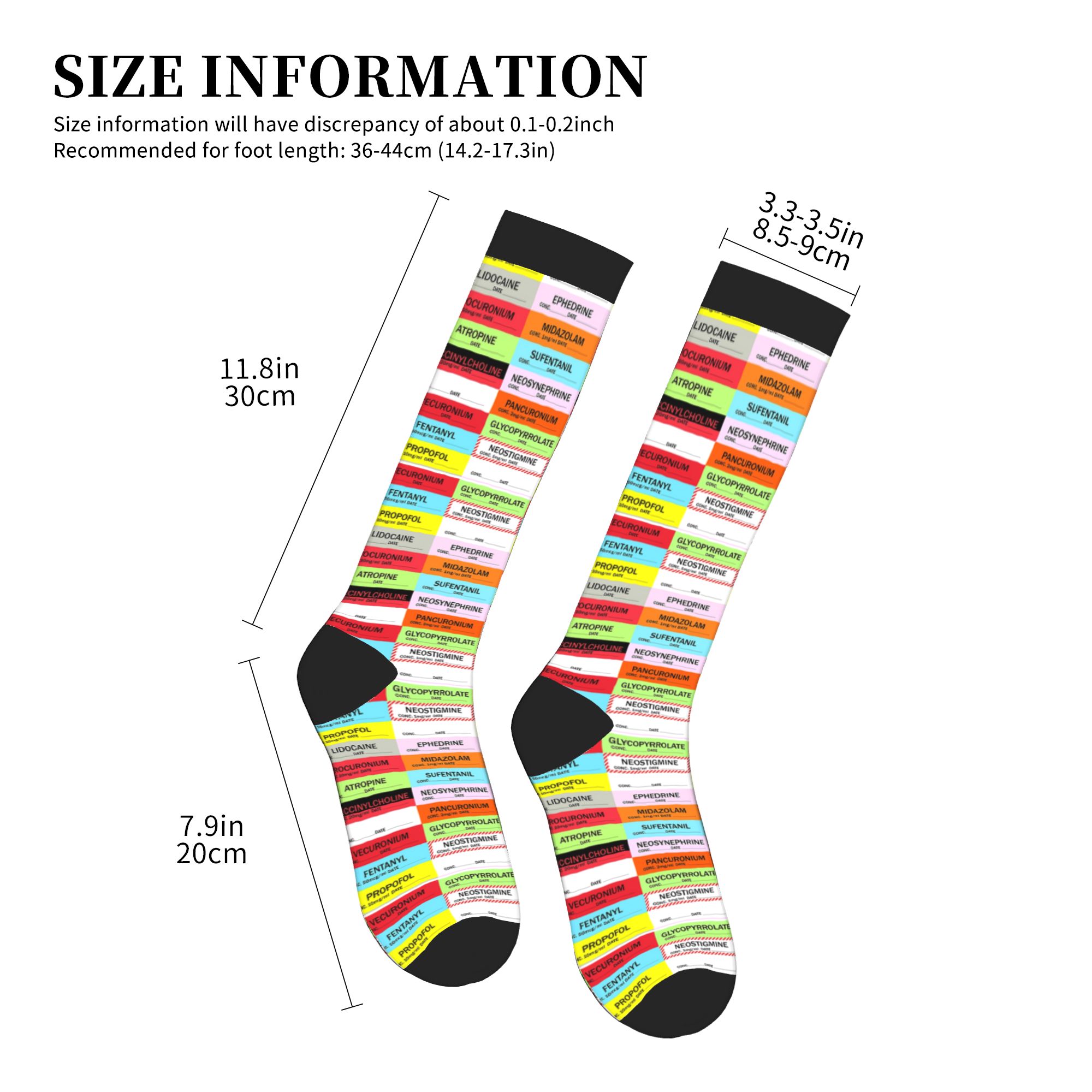 Novelty Printed Anesthesia Med - Compression Sock Medical recensie en prijs