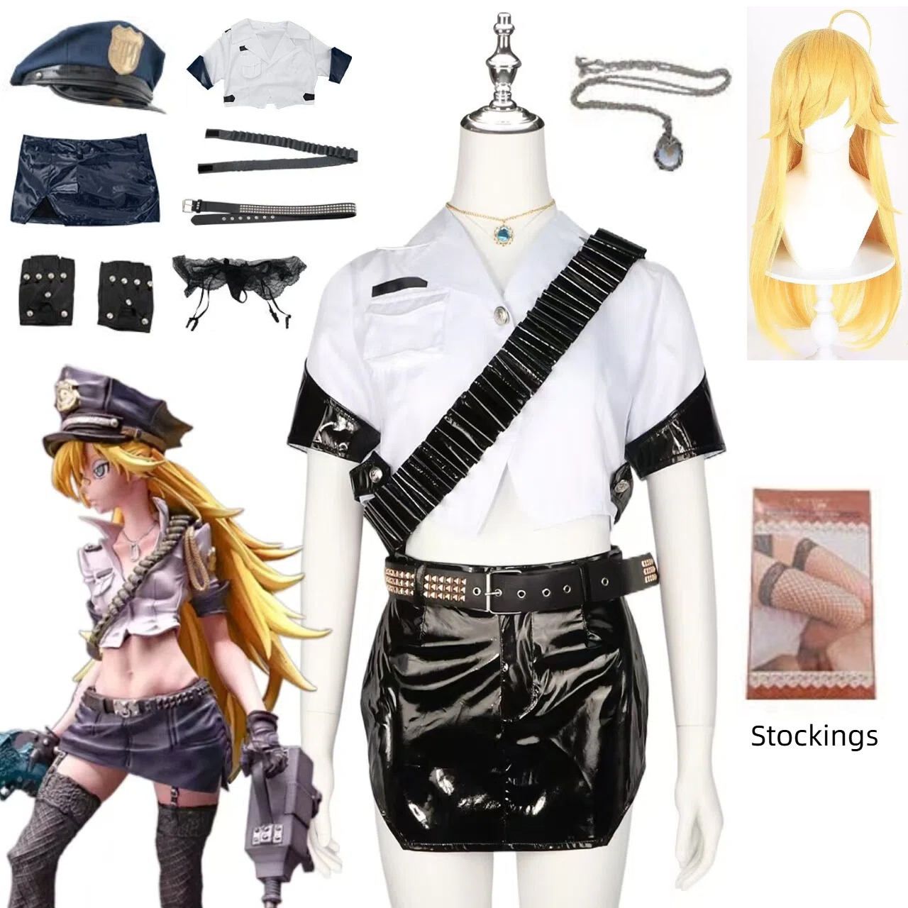 Anime Panty Stocking Cosplay C - Fishnet Stocking Women recensie en prijs