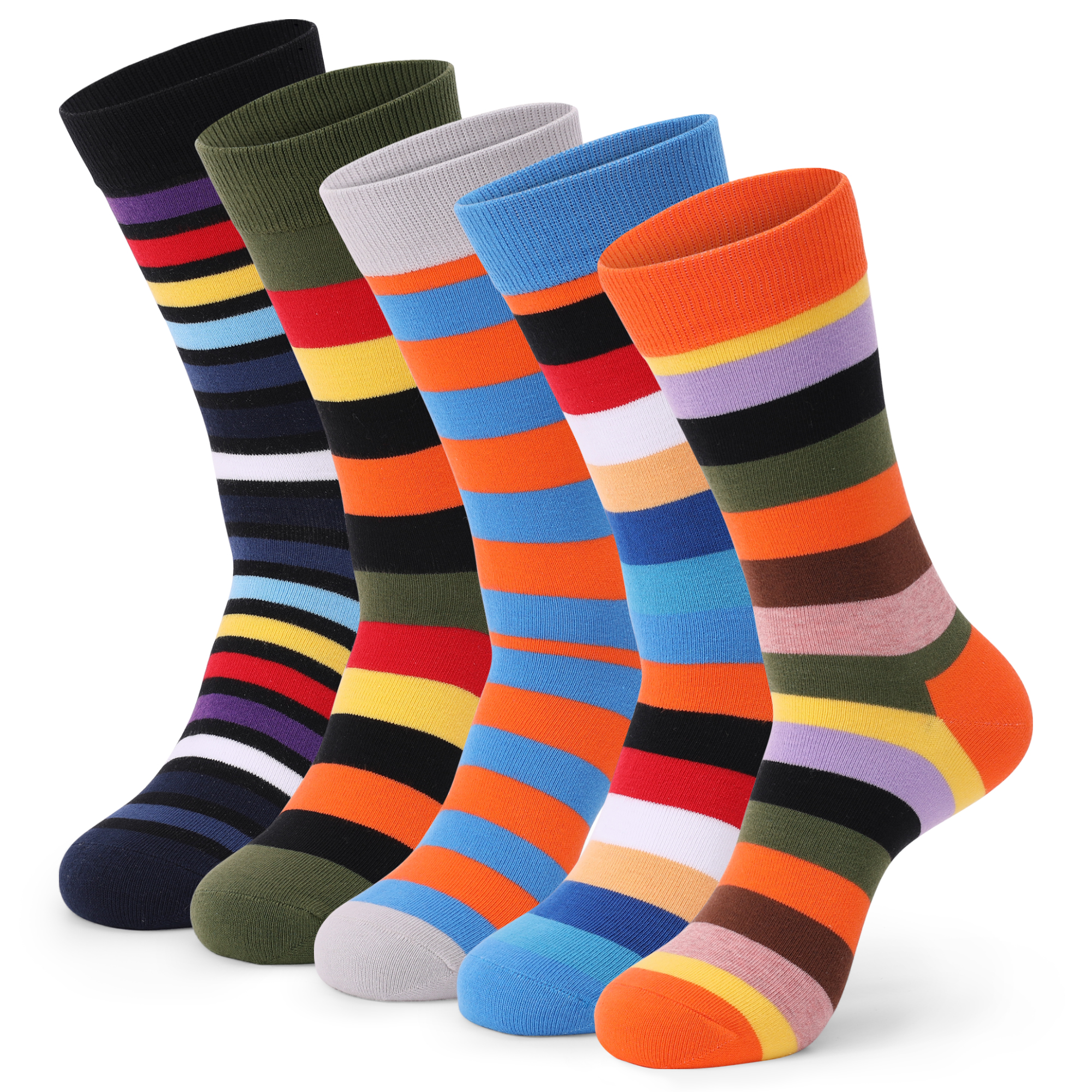 5Pairs Mens Fun Dress Socks, P - Cotton Crew Sock Pack recensie en prijs