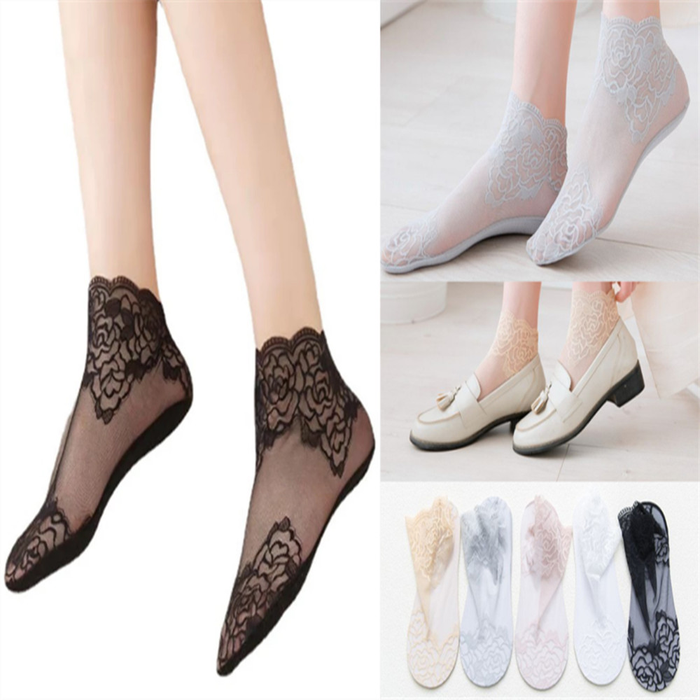 woman Lace rose thin socks Loa - Invisibility Sock Loafer recensie en prijs