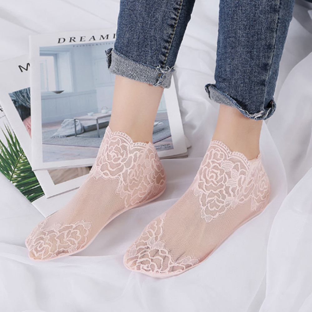 woman Lace rose thin socks Loa - Invisibility Sock Loafer recensie en prijs