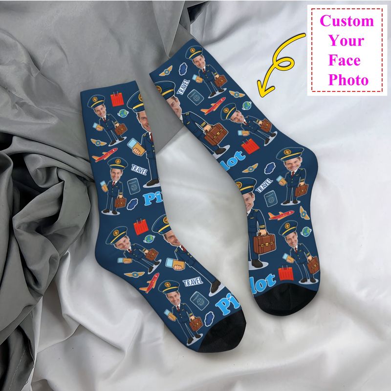 Novelty Men's Funny Pilot Cust - Dress Sock Men recensie en prijs