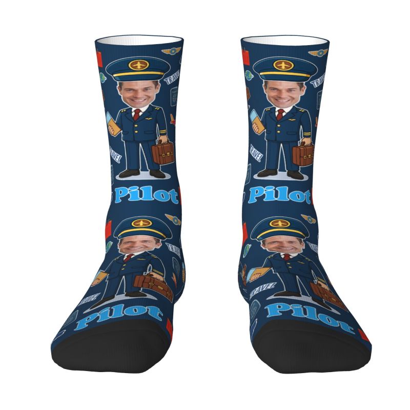 Novelty Men's Funny Pilot Cust - Dress Sock Men recensie en prijs