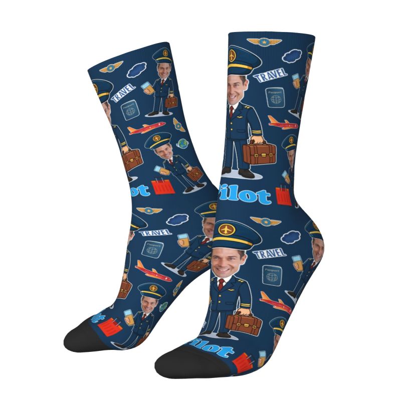 Novelty Men's Funny Pilot Cust - Dress Sock Men recensie en prijs