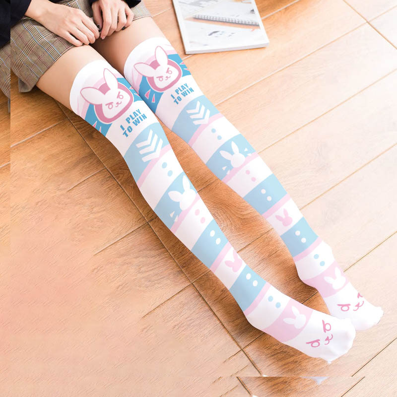 Game OW D.Va Cartoon Printed K - Silk Sock Bamboo recensie en prijs