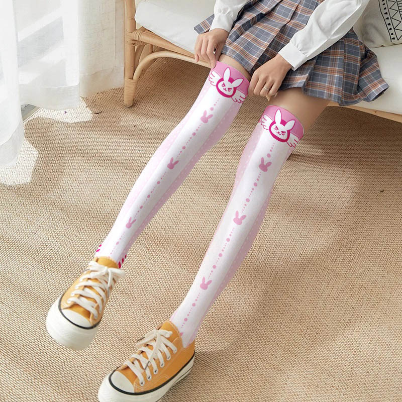 Game OW D.Va Cartoon Printed K - Silk Sock Bamboo recensie en prijs