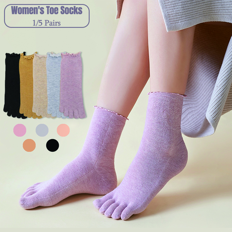 1/5 Pairs Cotton Women Five Fi - Toe Sock Split recensie en prijs