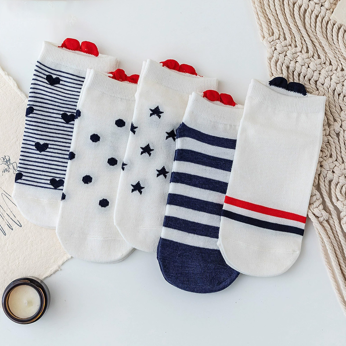 5 Pairs Women Funny Ankle Sock - Ankle Sock Low Cut recensie en prijs